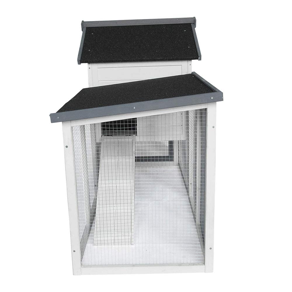 SZCY LLC 48''L Rabbit Hutch Indoor Outdoor Bunny Cage Rabbit Hutch Wood House Pet Cage for Small Animals